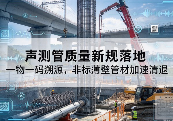 门源声测管质量新规落地，一物一码溯源，非标薄壁管材加速清退